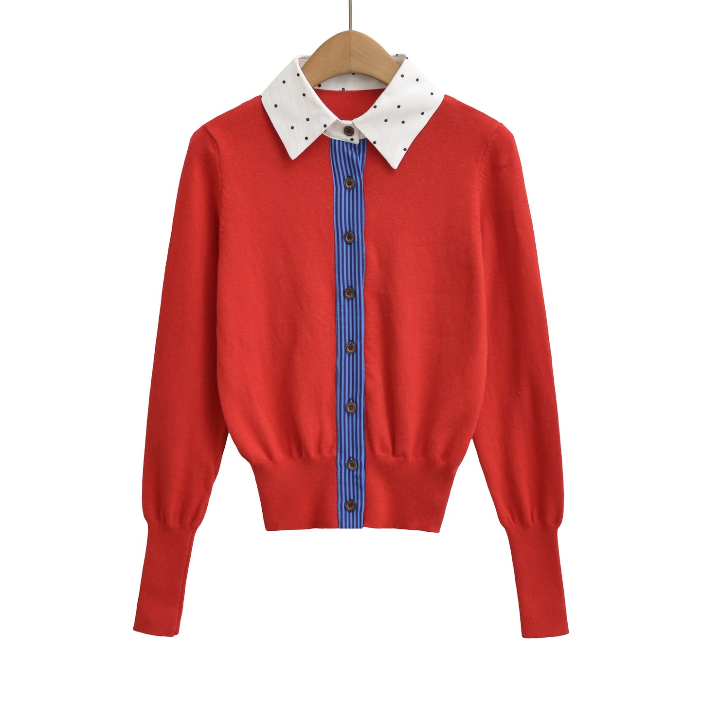 🌸 Cardigan effet 2 pièces – Style rétro & silhouette affinée