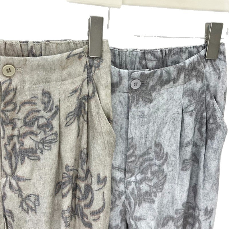 🌿 Pantalon large en coton & lin – Confort naturel & style bohème