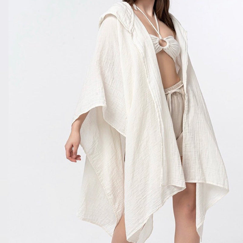 Ensemble 2 pièces coton & lin avec cardigan – style effortless