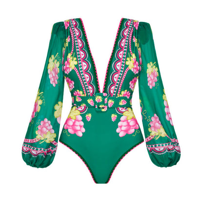 ✨ Ensemble FLORIA – maillot 1 pièce & jupe assortie