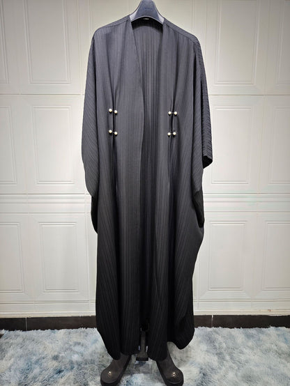 Cardigan rayée oversize – style moderne et fluide Abaya