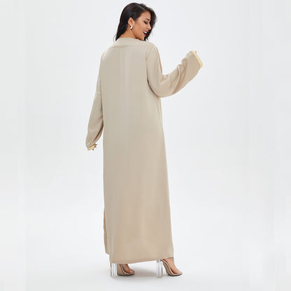 Djellaba femme confortable – robe d’intérieur brodée