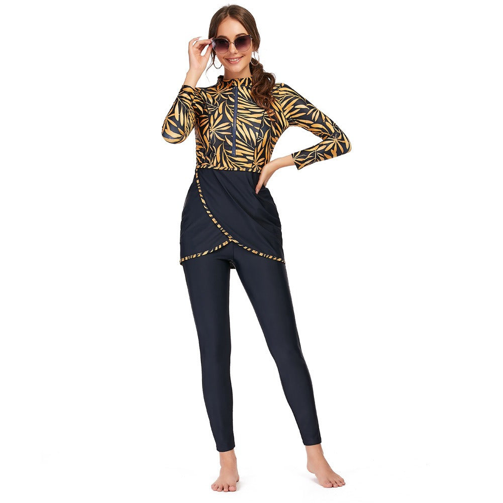 🏄‍♀️ Ensemble de bain 3 pièces – Protection UV & style sportif