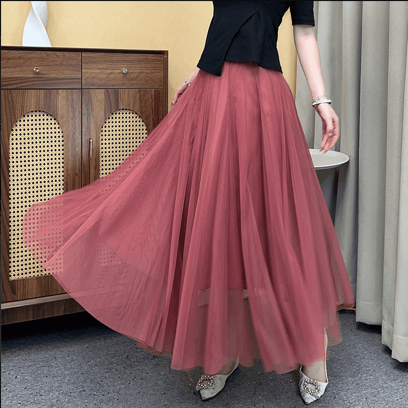 Jupe en tulle (mesh) doublée