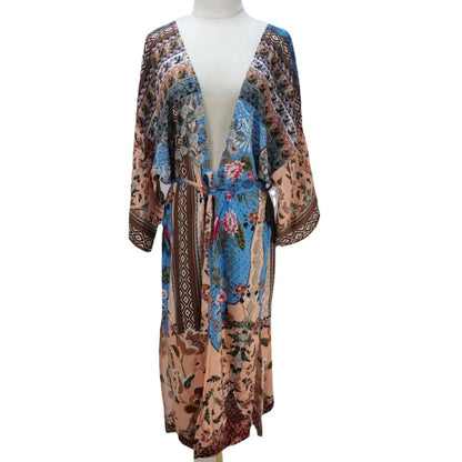 Kimono de plage long – Léger, fluide & protection soleil