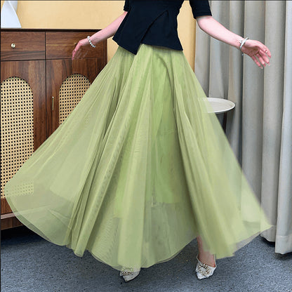 Jupe en tulle (mesh) doublée