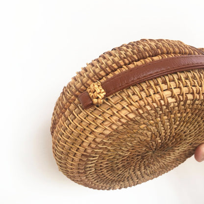 👜 Sac rond en rotin – Style bohème & esprit vacances