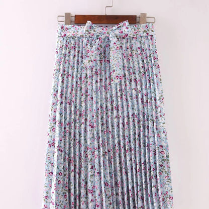 Jupe Midi à ceinture assortie