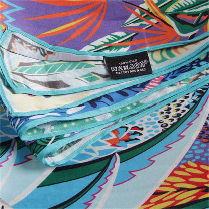 🧣 Foulard carré effet soie – Imprimé zèbre & style audacieux