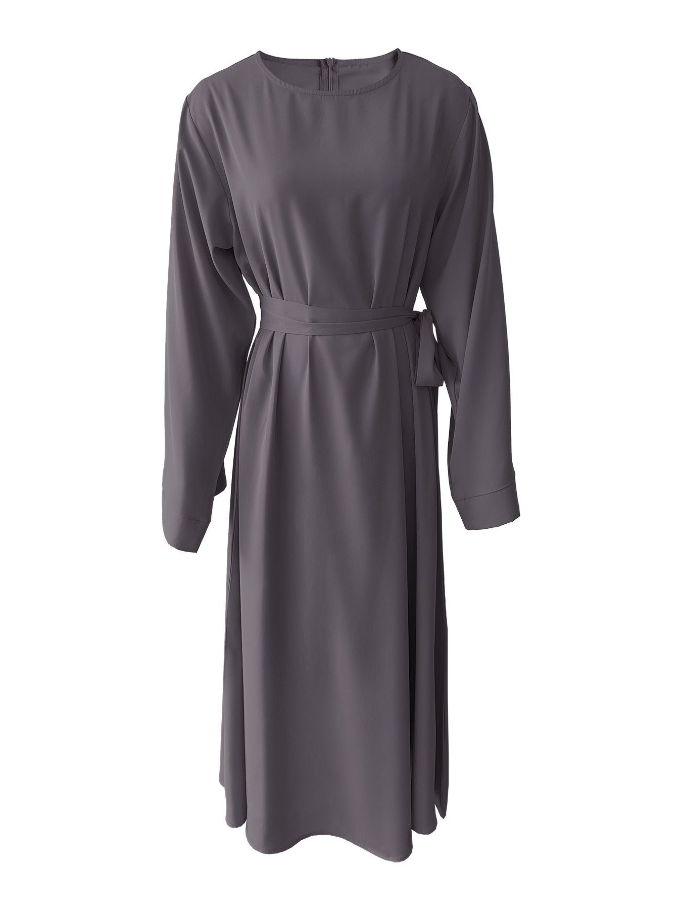 Plus Size Lace Up Muslim Women's Dress-6