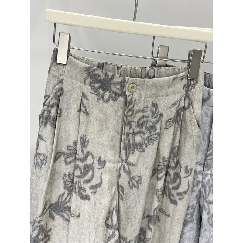 🌿 Pantalon large en coton & lin – Confort naturel & style bohème
