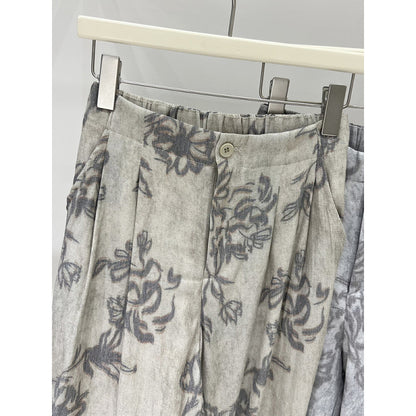 🌿 Pantalon large en coton & lin – Confort naturel & style bohème
