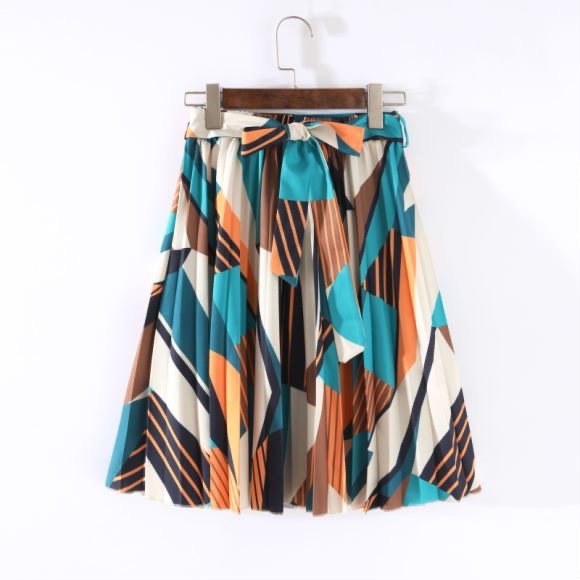 Jupe Midi à ceinture assortie