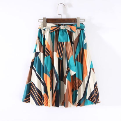 Jupe Midi à ceinture assortie