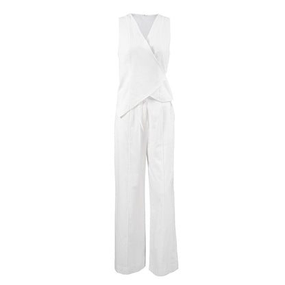 🤍 Ensemble 2 pièces coton & lin – Élégance minimaliste & confort