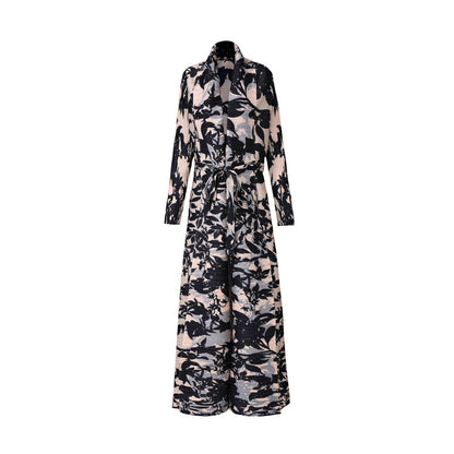 🌿 Robe longue fluide imprimée – Élégance bohème & style ethnique