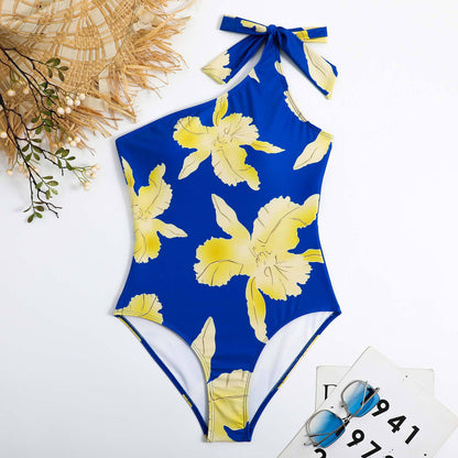 ✨ Ensemble LAGUNA – maillot asymétrique & paréo imprimé