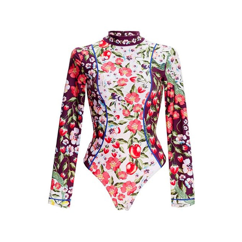 🌹 Maillot de bain 2 pièces – Imprimé floral & élégance estivale