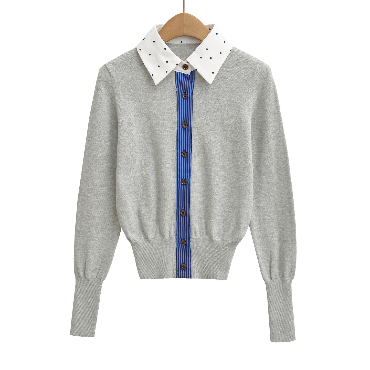 🌸 Cardigan effet 2 pièces – Style rétro & silhouette affinée