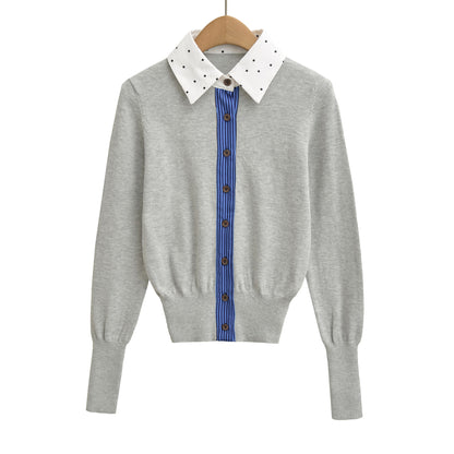 🌸 Cardigan effet 2 pièces – Style rétro & silhouette affinée