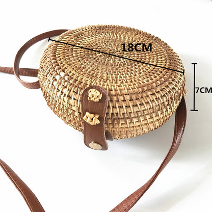 👜 Sac rond en rotin – Style bohème & esprit vacances
