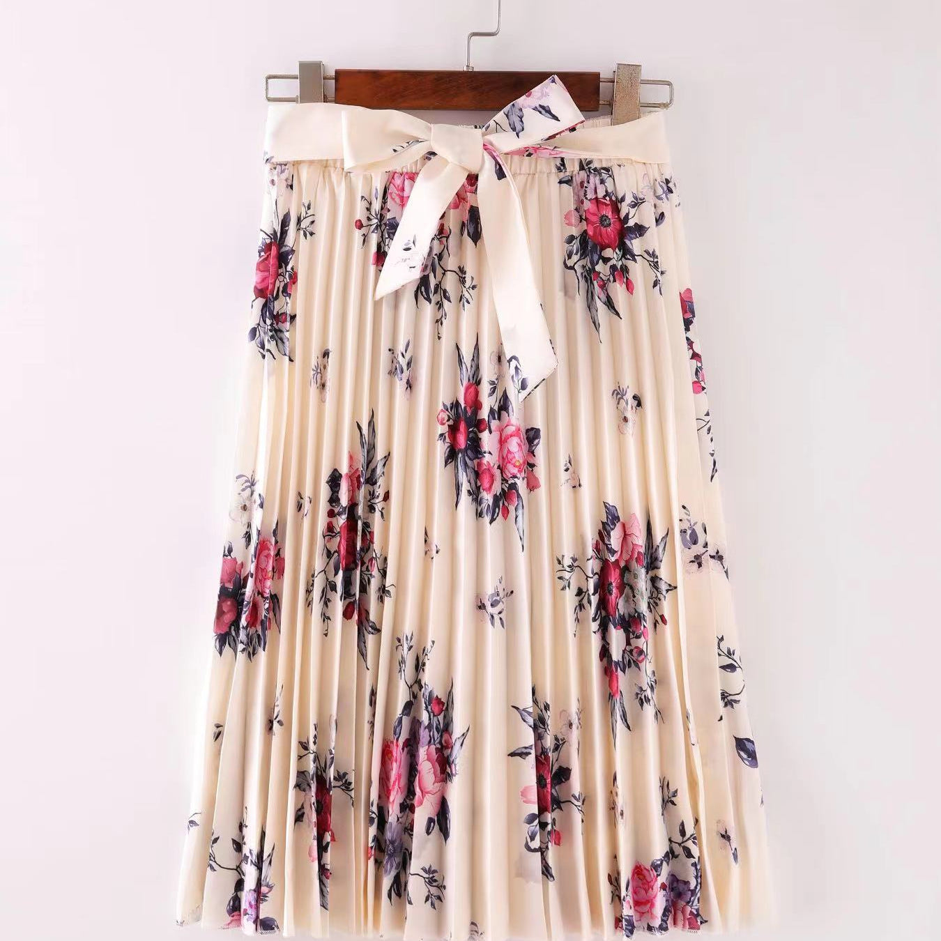 Jupe Midi à ceinture assortie
