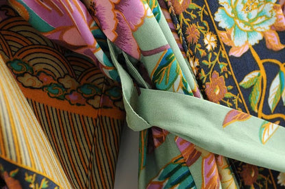 Robe kimono bohème – Imprimé floral & style naturel