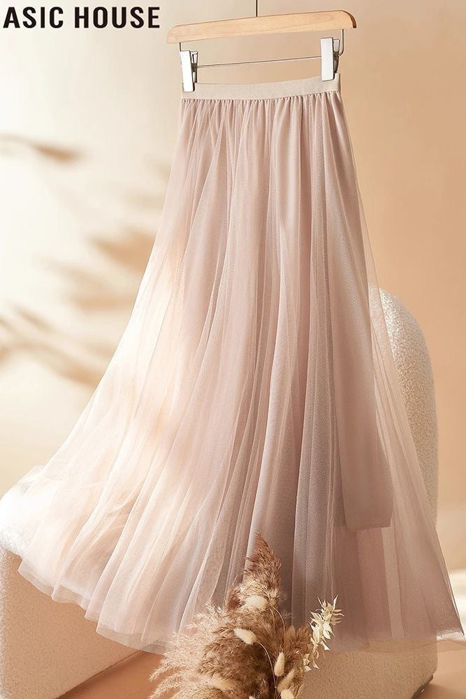 Jupe en tulle (mesh) doublée