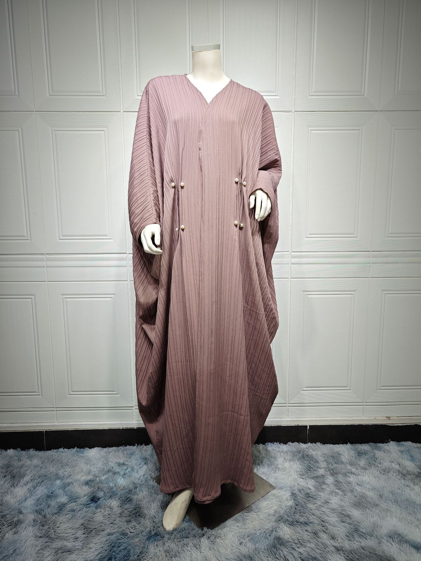 Cardigan rayée oversize – style moderne et fluide Abaya