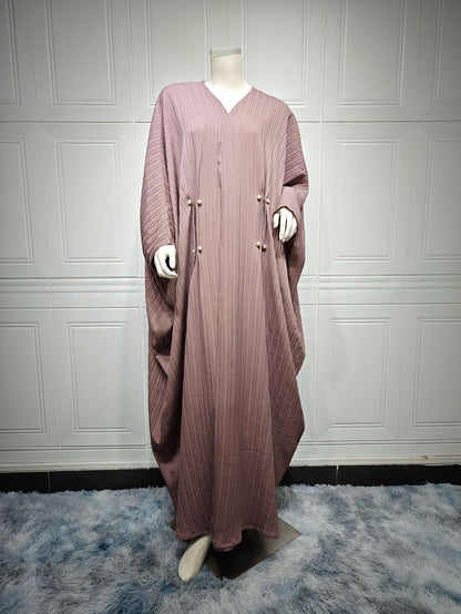 Cardigan rayée oversize – style moderne et fluide Abaya