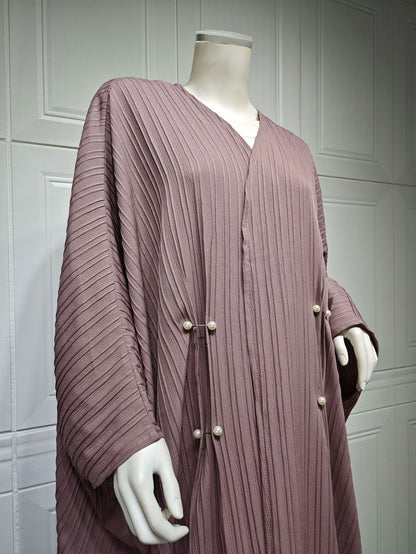 Cardigan rayée oversize – style moderne et fluide Abaya