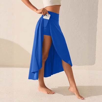 Jupe élégante et décontractée avec shorty assemblé et poche