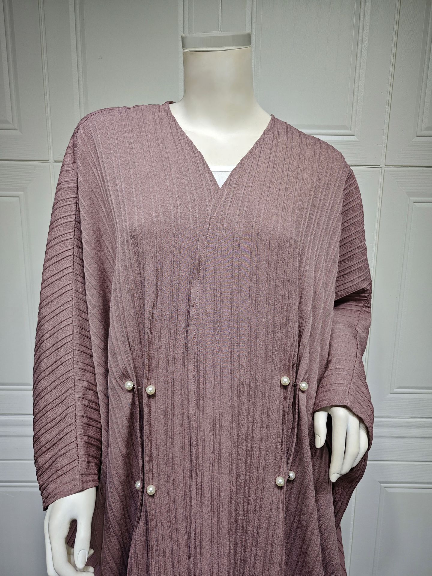 Cardigan rayée oversize – style moderne et fluide Abaya