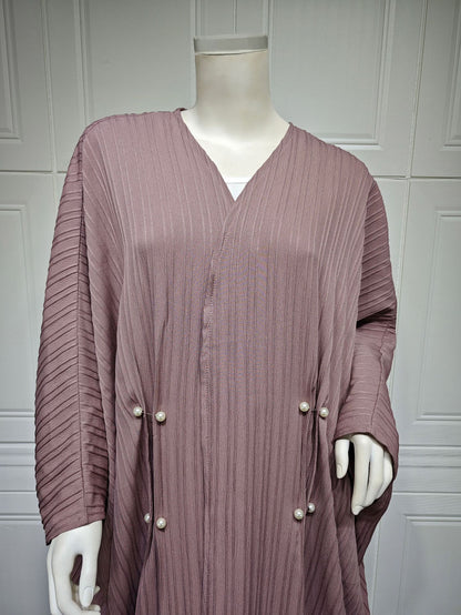 Cardigan rayée oversize – style moderne et fluide Abaya