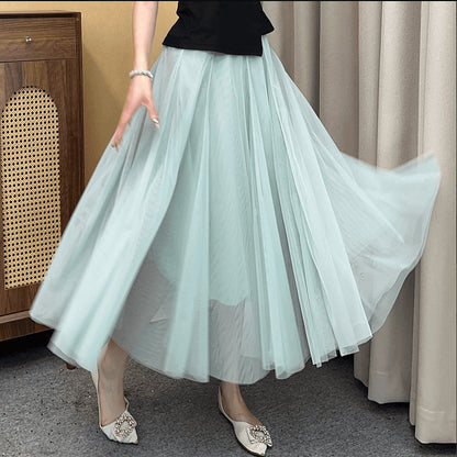 Jupe en tulle (mesh) doublée