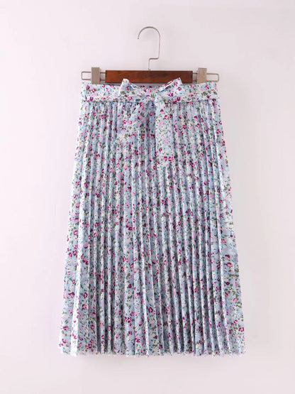 Jupe Midi à ceinture assortie