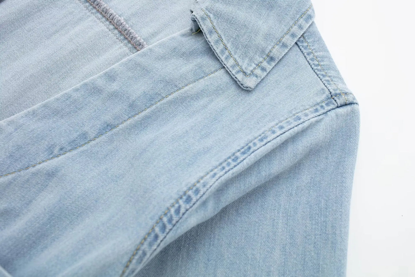 👗 Robe chemise en denim – Ceinturée & coupe élégante
