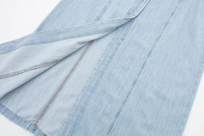 👗 Robe chemise en denim – Ceinturée & coupe élégante